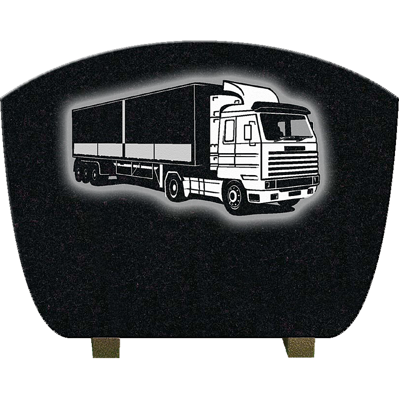 Plaque de camion TIR grise 40 x 25cm DECORATION POIDS LOURD PLAQUE