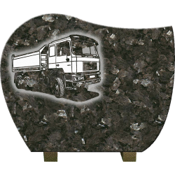 PLAQUE GRANIT CAMION BENNE