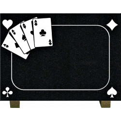 PLAQUE GRANIT POKER