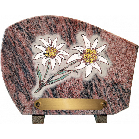 plaque granit edelweiss
