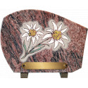plaque granit edelweiss