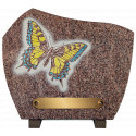 plaque granit papillon
