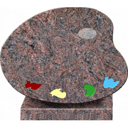 PLAQUE GRANIT PALETTE DE PEINTRE
