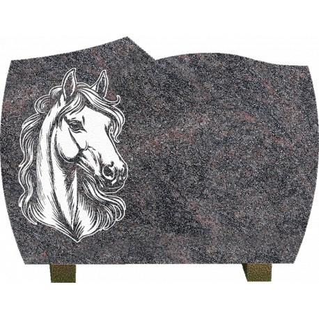 PLAQUE GRANIT CHEVAL