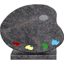 PLAQUE GRANIT PALETTE DE PEINTRE