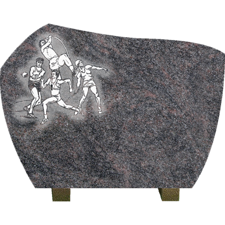 PLAQUE GRANIT ATHLÉTISME