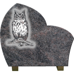 PLAQUE GRANIT "LE HIBOU"